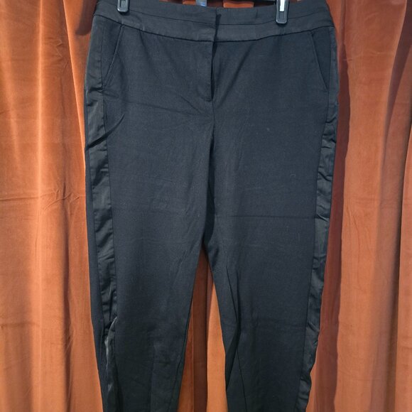 Lane Bryant Tuxedo Stripe Ankle Pants - Picture 1 of 8
